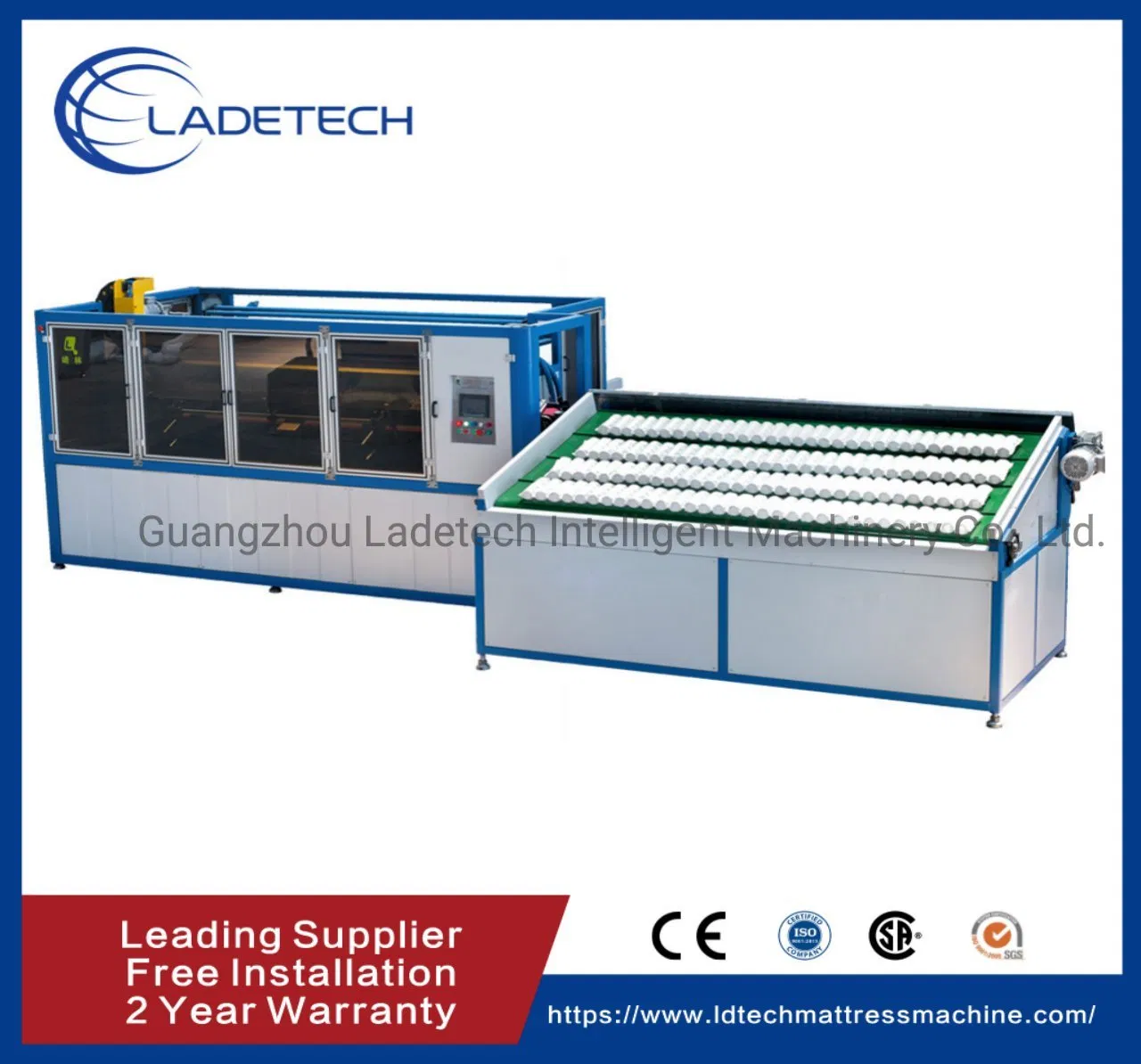 LDT-PA01 Machine automatique continue à ressorts de matelas Machine d'assemblage de ressorts ensachés avec garantie de 2 ans