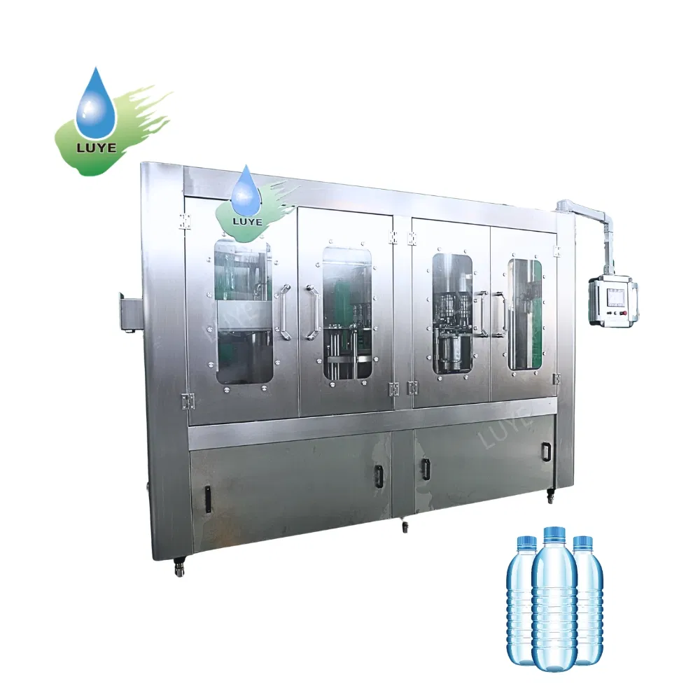 Machine automatique de remplissage d'eau à grande vitesse, ligne d'embouteillage entièrement automatisée 2000bph pour usine d'eau minérale