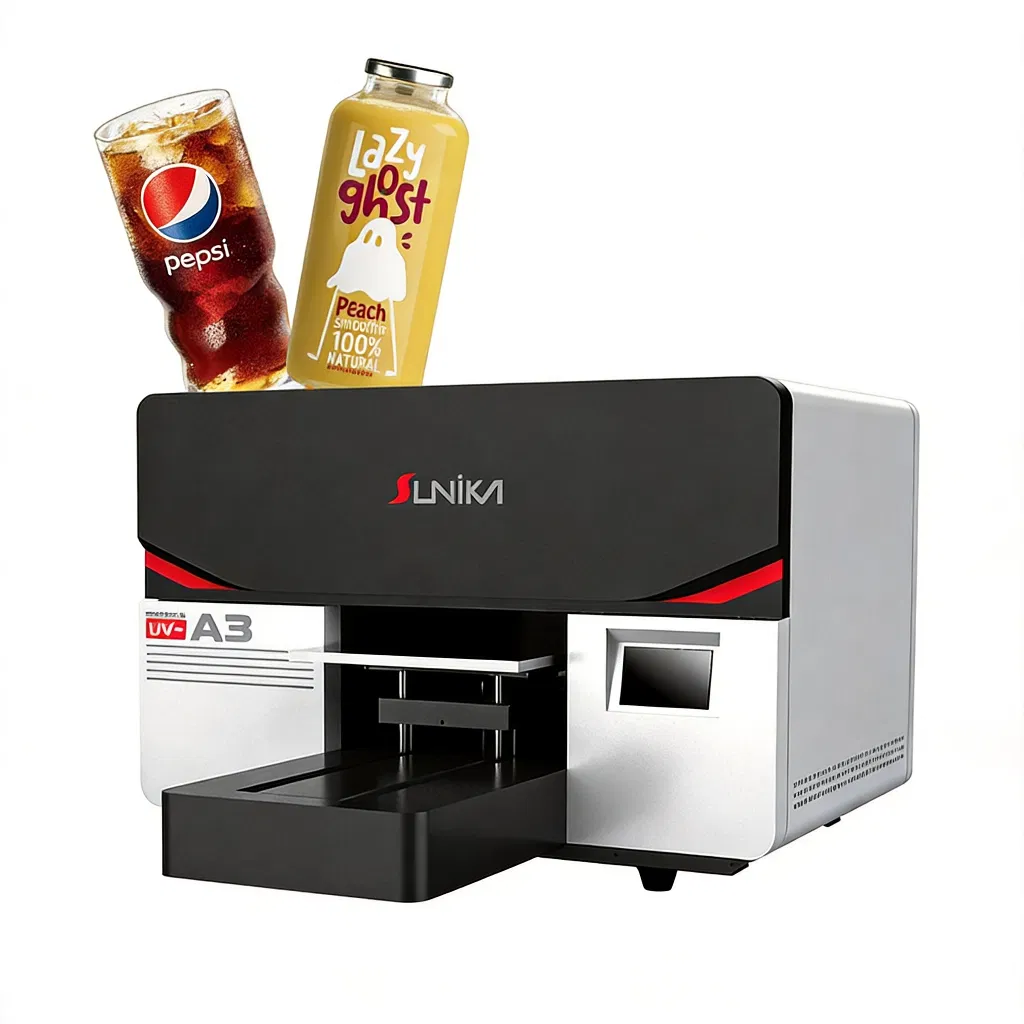 Sunika A3 Größe 6 Farben UV Flachbett Tintenstrahldrucker Handyhüllen Drucker Handyhüllen Druckmaschine