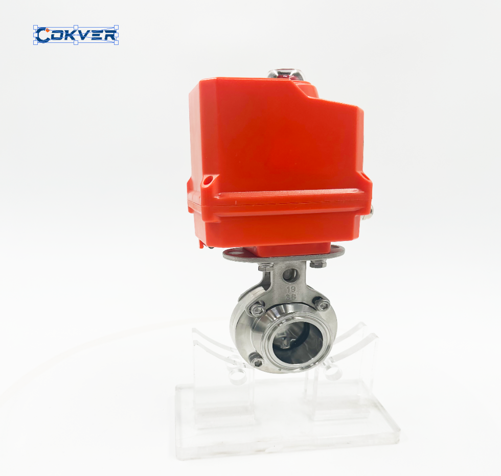 Stainless Steel 304/316 Sanitary Electric Wafer Butterfly Valves
