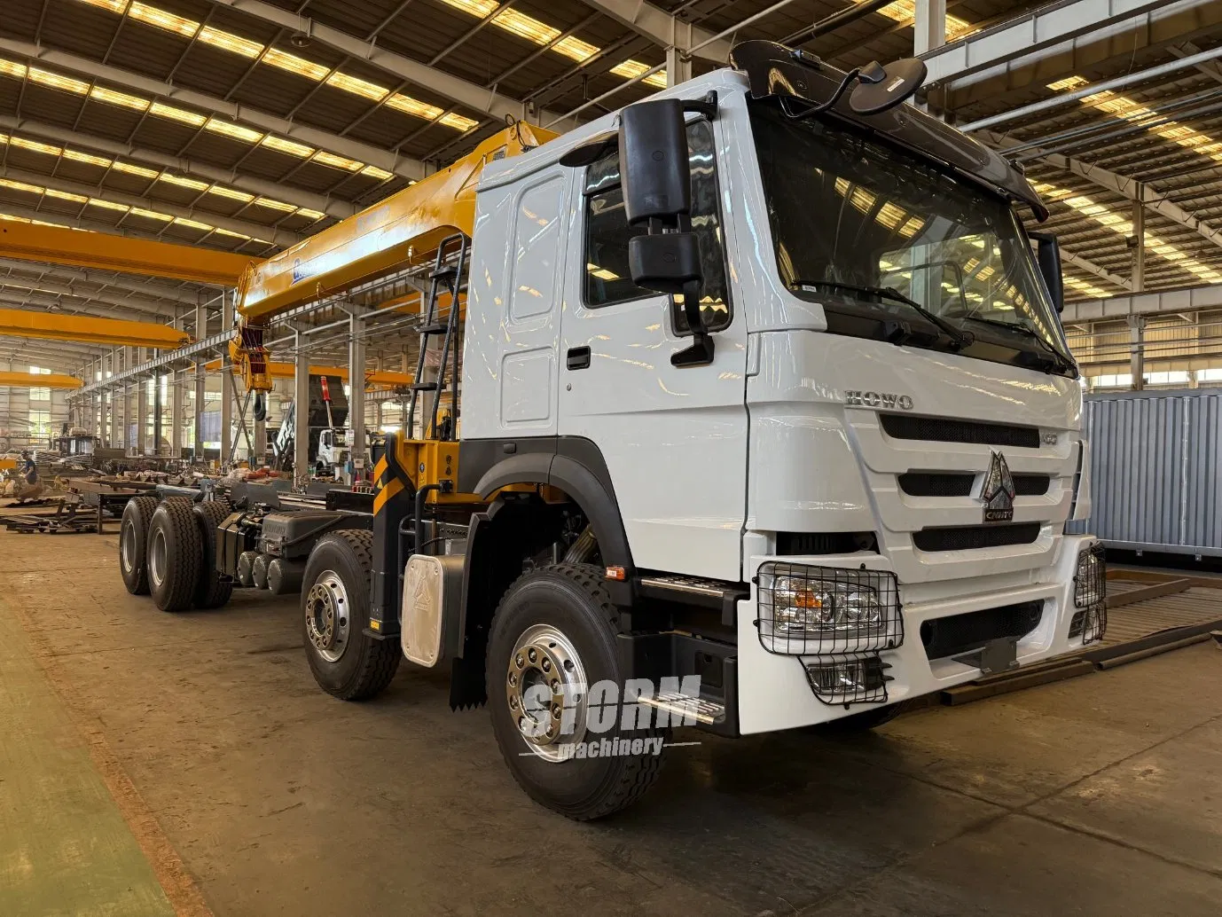 Shacman/Sinotruck 6*4/8*4 Crane Truck Mounted Crane 12/15/16/18/20 Ton 3/4/5-Section Boom Crane Truck
