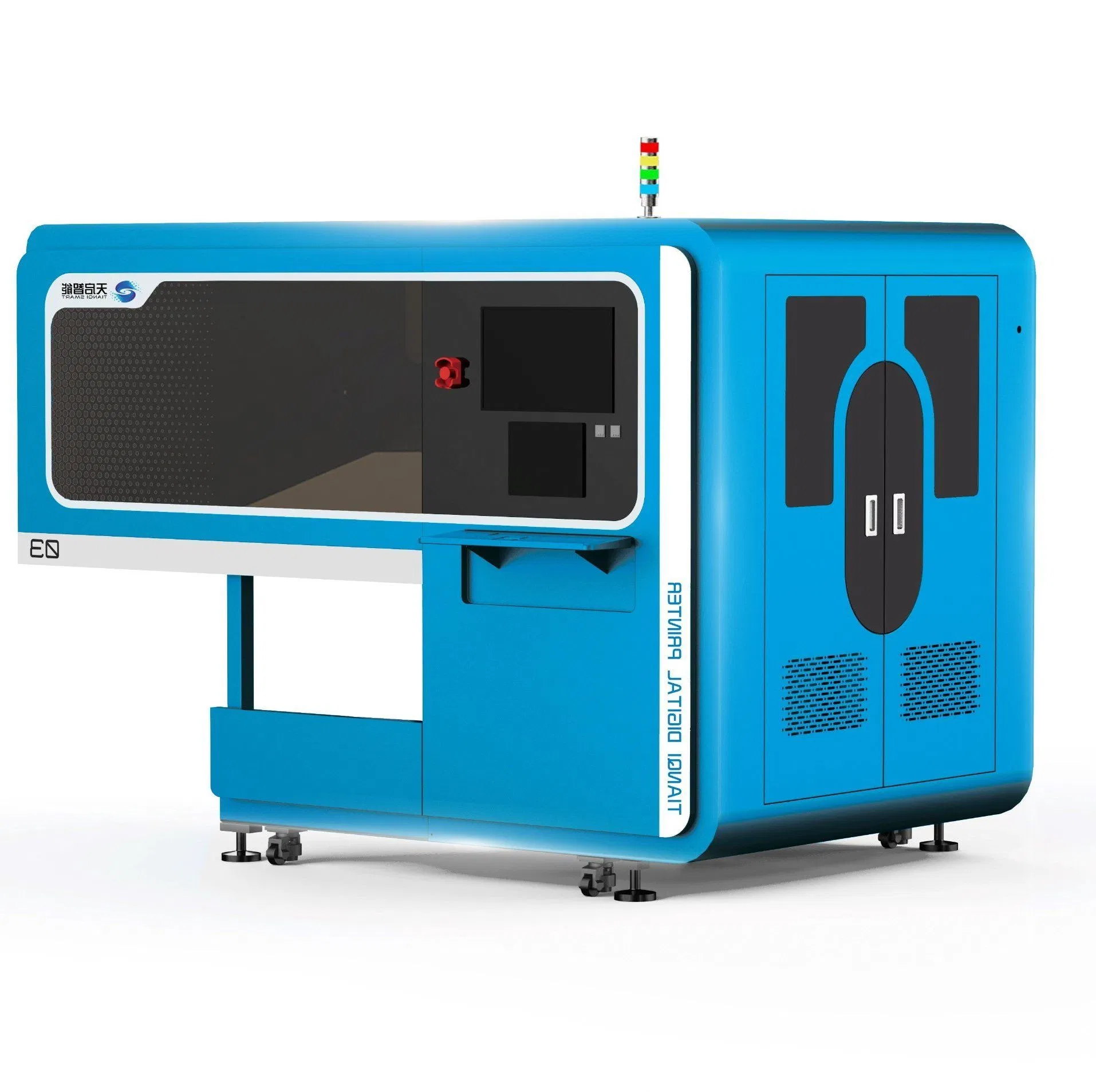 4 Starfire 1024 Printheads-Equipped Elliptical Digital Textile Printing Machine for White Ink