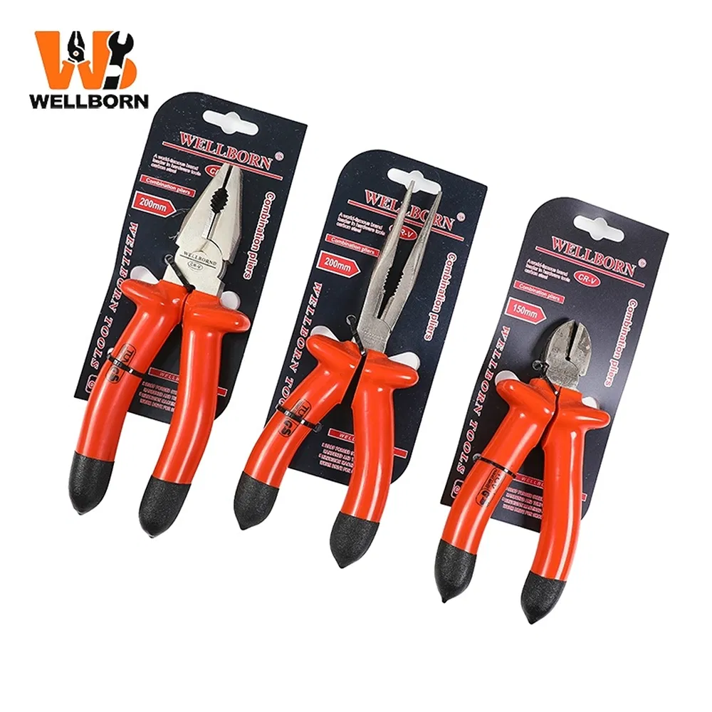 High Wear Resistance A-025 Orange Steel Pliers for Furniture Assembly