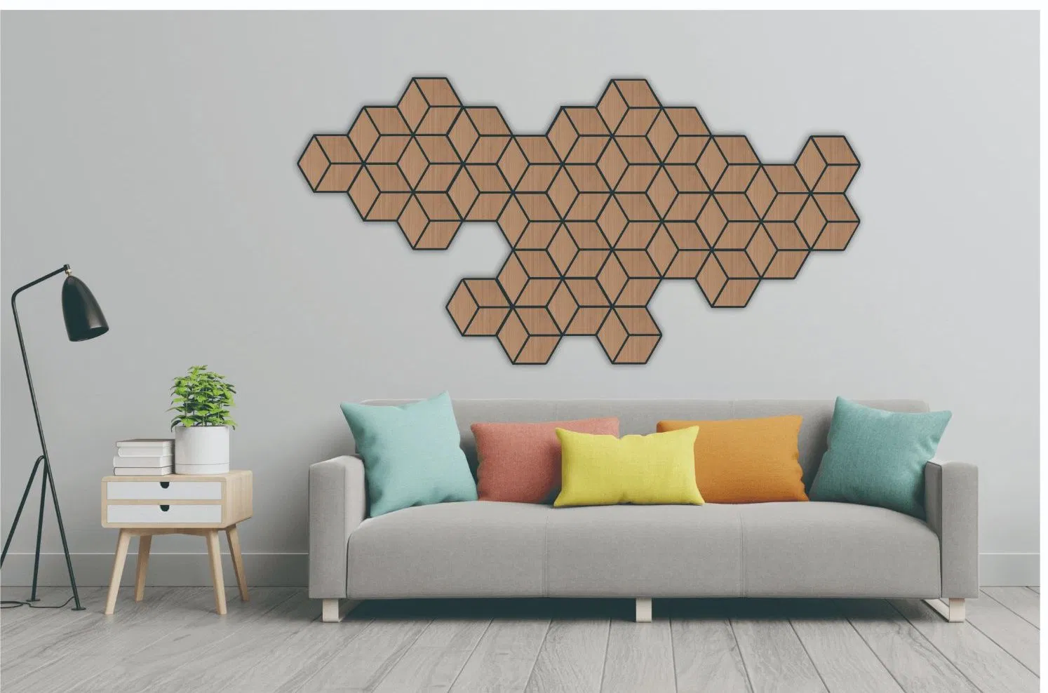 Euroyal Decorative HDF and Pet Felt Acoustic Board Wall Panels with High Quality MDF