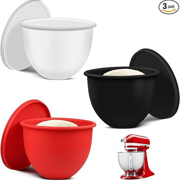 Silicone Bowl Liners for 5 Qt Kitchenaid Mixers, Cooking and Baking Accessories