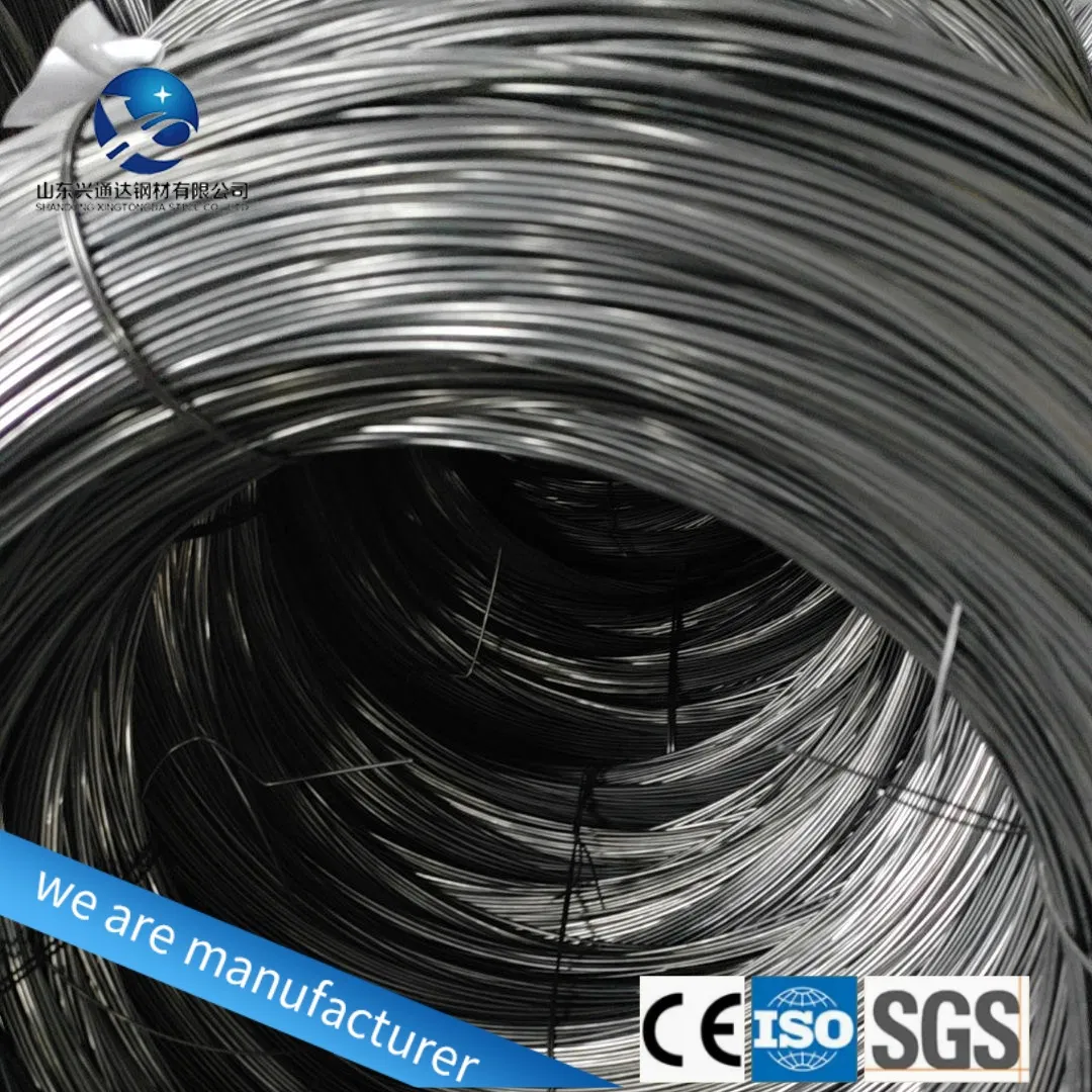 Q195 Q235 Filo di ferro trafilato in acciaio zincato a basso tenore di carbonio per la produzione di chiodi