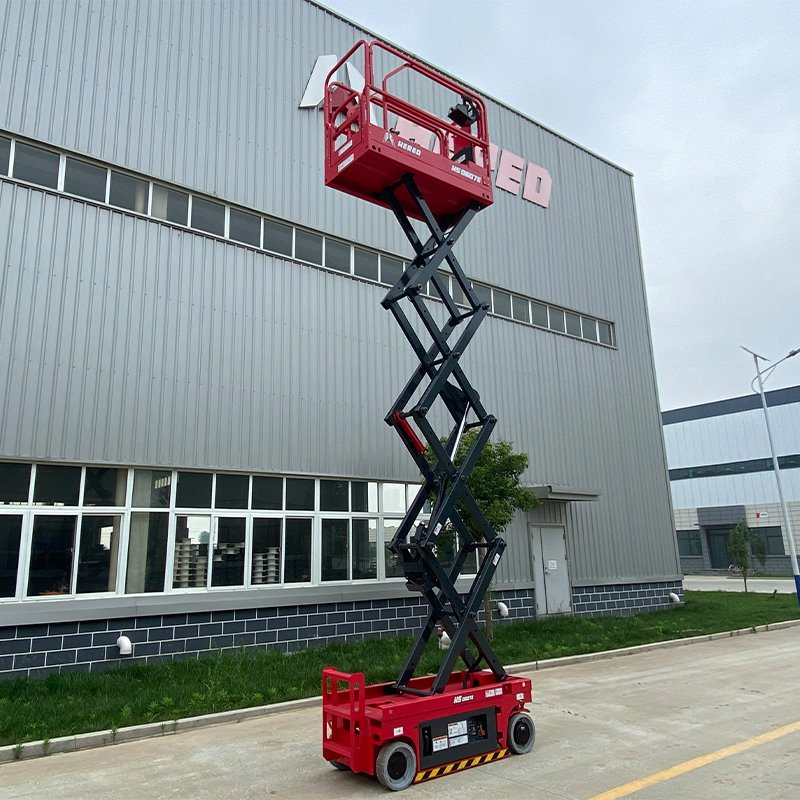 Hydraulic Ladder Lift 8m Motorized Self-Propelled Scissor Lift Platform with Warranty
