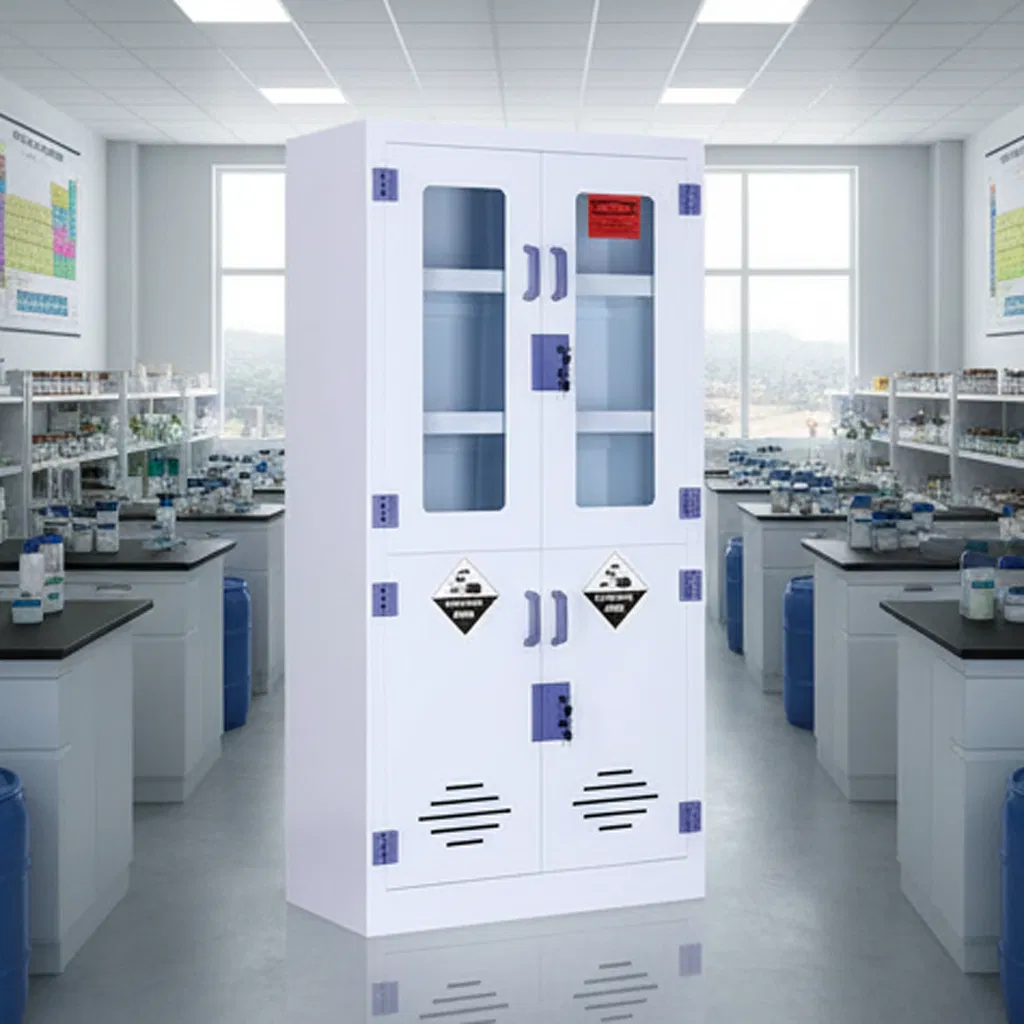 Lihu Mobile Reagent Storage Cabinet with Three Partitions