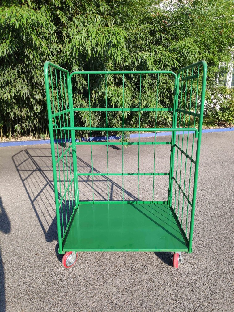 Robusto carrello portautensili in rete metallica per versatili soluzioni di stoccaggio