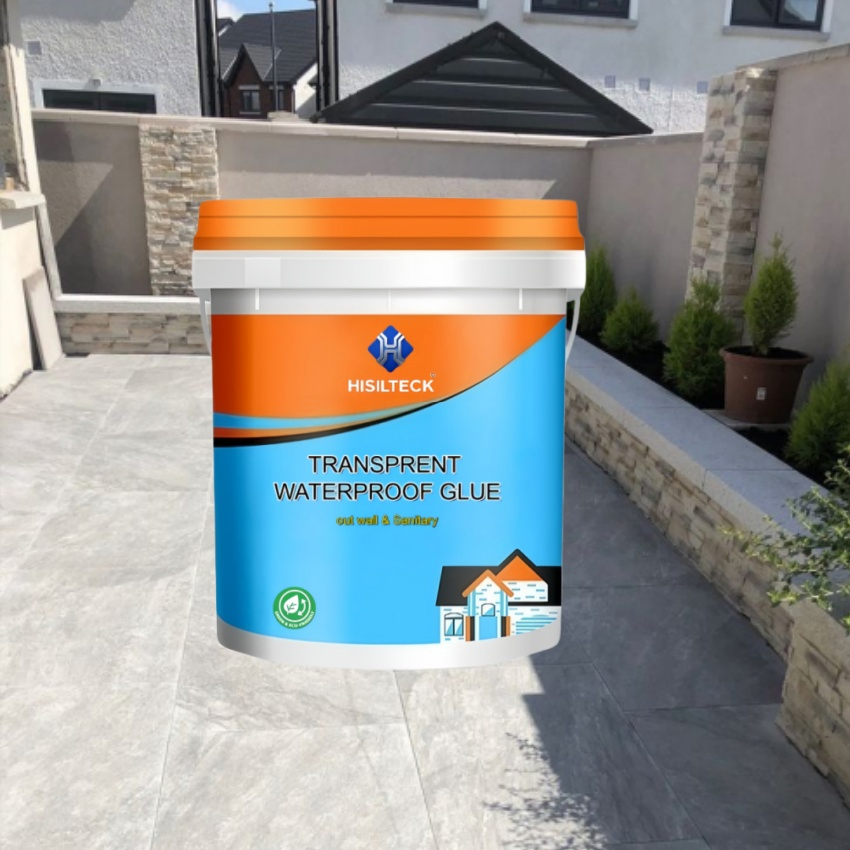 Colle acrylique transparent imperméable à l'eau à base d'eau, revêtement d'étanchéité transparent pour murs extérieurs et toiture