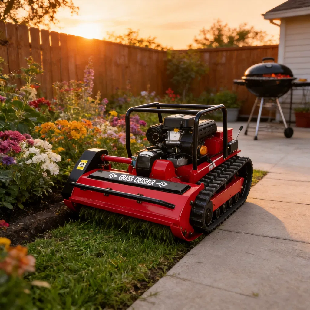 Gasoline Self Propelled Remote Control Robot Grass Lawn Mower